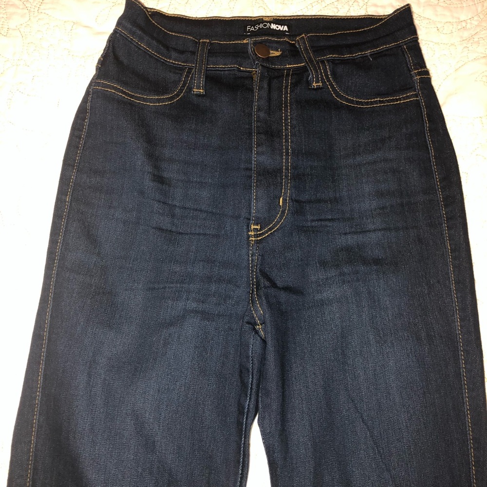 Dark Wash High Waisted Skinny Jeans